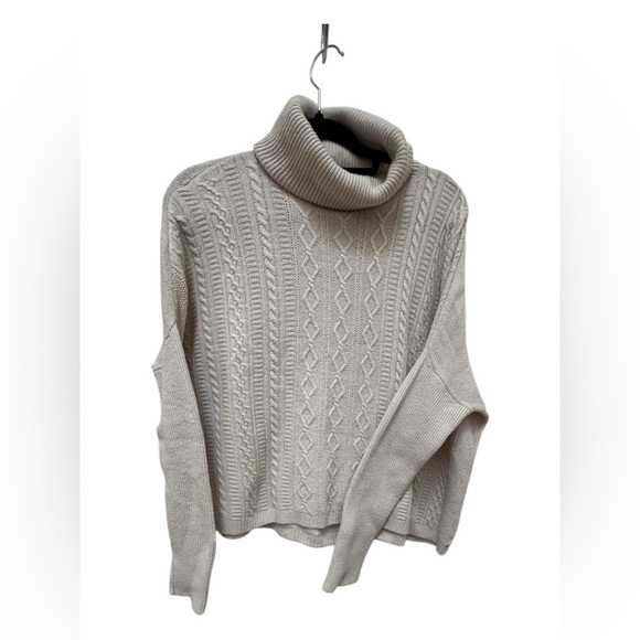 ✨ Cashmere and Wool blend sweater in Oatmeal - Made in Italy - Picture 6 of 11